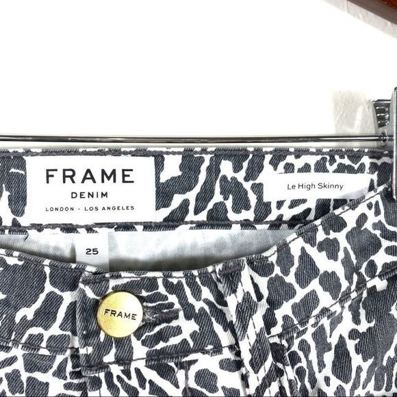 Frame Le High Skinny Abstract Jeans - Picture 4 of 4